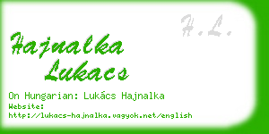 hajnalka lukacs business card